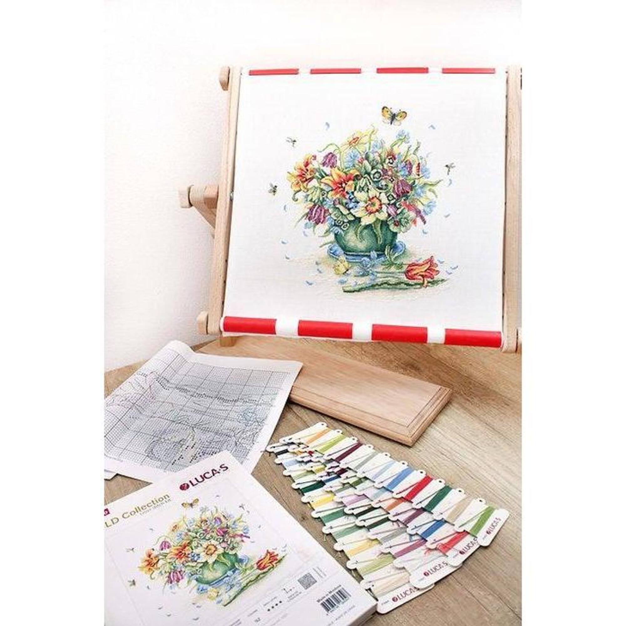 Luca-s April Bouquet Counted Cross Stitch Kit